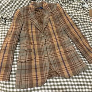 NWOT Polo Ralph Lauren Plaid Blazer